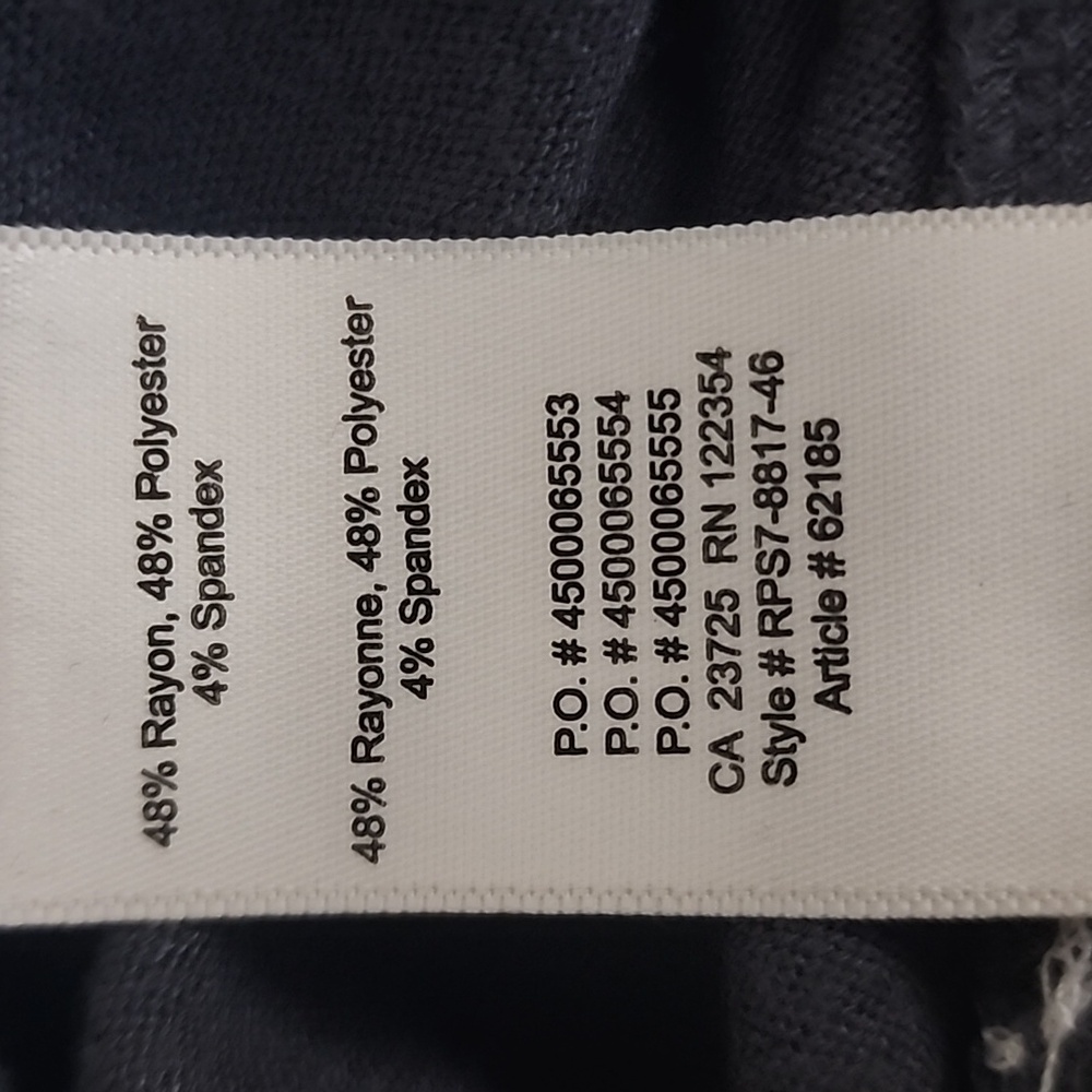 Wilfred Free Charcoal Stretchy Gray Lightweight Fitted Women's Dress L - Picture 7 of 7